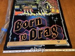 Vintage 1970s Original Black Light Psychedelic Poster Ed Roth Rat Fink Monster