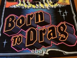 Vintage 1970s Original Black Light Psychedelic Poster Ed Roth Rat Fink Monster