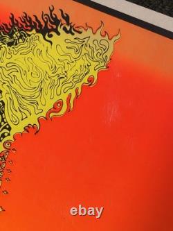 Vintage 1970s Psychedelic Cat Blacklight Poster Cocorico Graphics Joe Roberts Jr