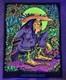 Vintage 1970s San Mezcalito Blacklight Headshop Stoner Toker Poster 28x21
