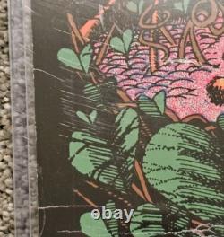 Vintage 1970s San Mezcalito Blacklight Headshop Stoner Toker Poster 28x21