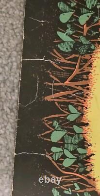 Vintage 1970s San Mezcalito Blacklight Headshop Stoner Toker Poster 28x21