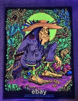 Vintage 1970s San Mezcalito Blacklight Headshop Stoner Toker Poster 28x21