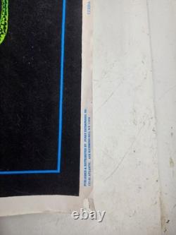 Vintage 1970s Velva-Print Flocked Blacklight Poster COBRA 34 x 23 GROOVY