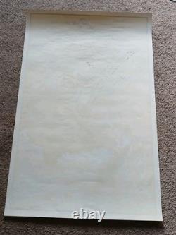 Vintage 1970s Vikings Return Original Black Light Poster 23 x 35 Very Rare