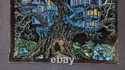 Vintage 1970s Western Graphics Blacklight Poster #675 Tree House