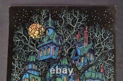 Vintage 1970s Western Graphics Blacklight Poster #675 Tree House