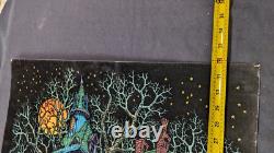 Vintage 1970s Western Graphics Blacklight Poster #675 Tree House