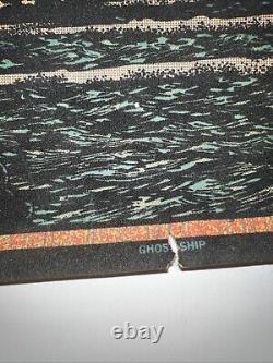 Vintage 1970s black light poster Pirate Ghost Ship 32 X 21 thoroughly enjoyed