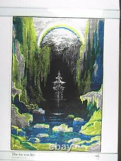 Vintage 1971 ANCIENT MARINER Blacklight Poster Ship Boat Samuel Coleridge NOS