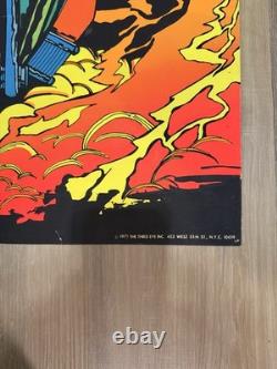 Vintage 1971 Blacklight Poster Night Rider #736 Third Eye Inc