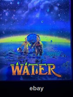 Vintage 1971 Gemini Rising Water Laurel & Hardy Black Light Poster Time Travel