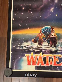 Vintage 1971 Gemini Rising Water Laurel & Hardy Black Light Poster Time Travel