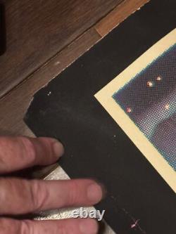 Vintage 1971 Gemini Rising Water Laurel & Hardy Black Light Poster Time Travel