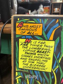 Vintage 1971 Marvel Third Eye Black light Small Hulk Poster