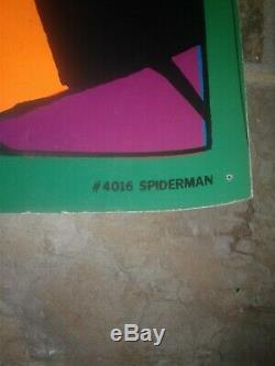 Vintage 1971 Marvel Third Eye blacklight poster #4016 Spider-Man original