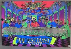 Vintage 1971 Original Pro Arts The Last Blast Blacklight Poster 28 X 42