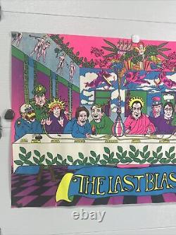 Vintage 1971 Original Pro Arts The Last Blast Blacklight Poster 28 X 42
