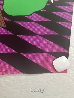 Vintage 1971 Original Pro Arts The Last Blast Blacklight Poster 28 X 42