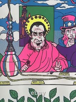 Vintage 1971 Original Pro Arts The Last Blast Blacklight Poster 28 X 42