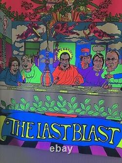 Vintage 1971 Original Pro Arts The Last Blast Blacklight Poster 28 X 42