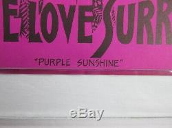 Vintage 1971 PURPLE SUNSHINE Psychedelic Blacklight Poster Synthetic Trips