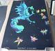 Vintage 1971 Phantasy Encounter Black Light Poster Richard Frickman Dragon Fairy