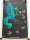 Vintage 1971 Phantasy Encounter Black Light Poster Richard Frickman Dragon Fairy