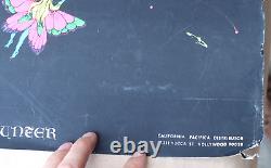 Vintage 1971 Phantasy Encounter Black Light Poster Richard Frickman Dragon Fairy