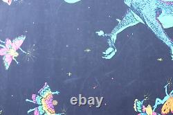 Vintage 1971 Phantasy Encounter Black Light Poster Richard Frickman Dragon Fairy