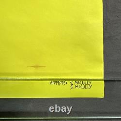 Vintage 1971 SMILE Sunburst BlackLight Poster Synthetic Trips McCully 27x21 NOS