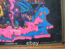 Vintage 1971 Tyrannosaurus Rex black light Poster Dinosaurs dino 14284