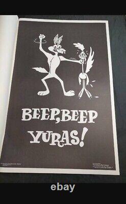 Vintage 1972 Beep Yurass! 3 Variation Poster Set Coyote Roadrunner Black Light