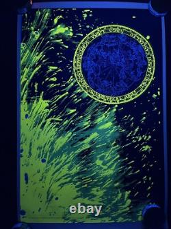Vintage 1972 Black Light Zodiac Signs Poster Artko Zodiac 134