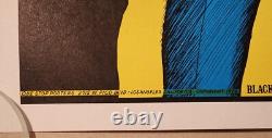 Vintage 1972 Black Panther Salesman Sample Blacklight Poster