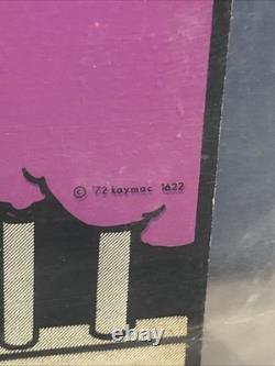Vintage 1972 Grateful Dead Kaymac Blacklight Poster 1622