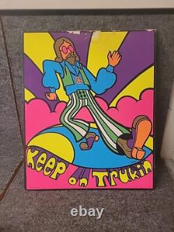 Vintage 1972 Grateful Dead Kaymac Blacklight Poster Keep On Truckin