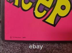 Vintage 1972 Grateful Dead Kaymac Blacklight Poster Keep On Truckin
