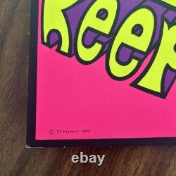 Vintage 1972 Grateful Dead Kaymac Blacklight Poster Keep On Truckin