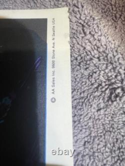 Vintage 1972 Indian Chief AA Sales Blacklight Poster Felt Velvet 17 x 11.25