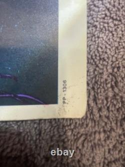 Vintage 1972 Indian Chief AA Sales Blacklight Poster Felt Velvet 17 x 11.25