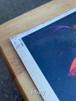 Vintage 1972 Indian Chief AA Sales Blacklight Poster Felt Velvet 17 x 11.25