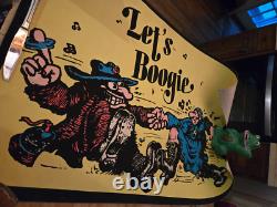 Vintage 1972-Psychedelic Poster-Lets Boogie-Black Light Gemini Rising Inc NY