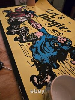 Vintage 1972-Psychedelic Poster-Lets Boogie-Black Light Gemini Rising Inc NY