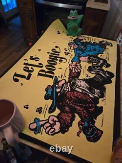 Vintage 1972-Psychedelic Poster-Lets Boogie-Black Light Gemini Rising Inc NY