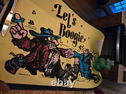 Vintage 1972-Psychedelic Poster-Lets Boogie-Black Light Gemini Rising Inc NY