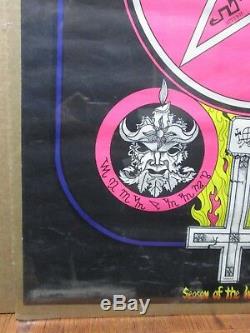Vintage 1972 Season of the witch original blacklight poster 12551