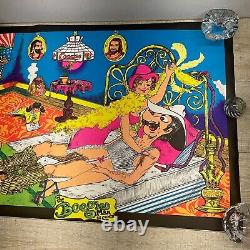 Vintage 1972 Universal Poster Corp The Boogie Man Is Comin Blacklight Poster P21