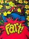 Vintage 1973 Blacklight Poster By Tradewinds Fart! It's Good For Your Karma