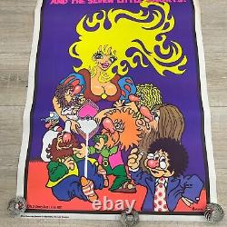 Vintage 1973 Snow Dust And The Seven Little Snorts Drug Poster Hanson 23x35 P24